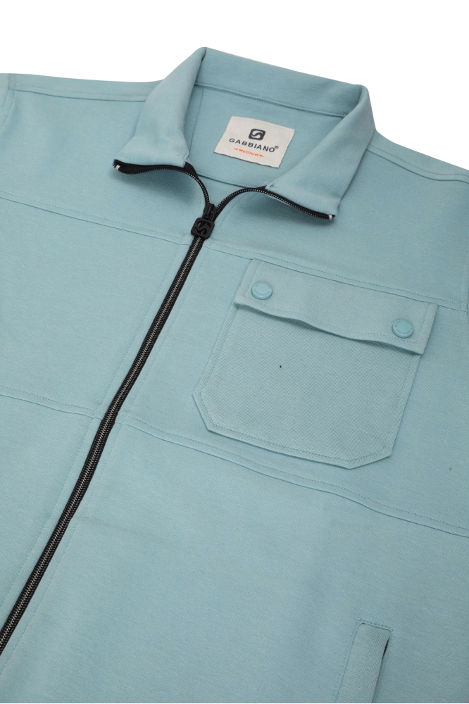 PRAKTISCH INTERLOCK VEST 425941 55557 ocean blue